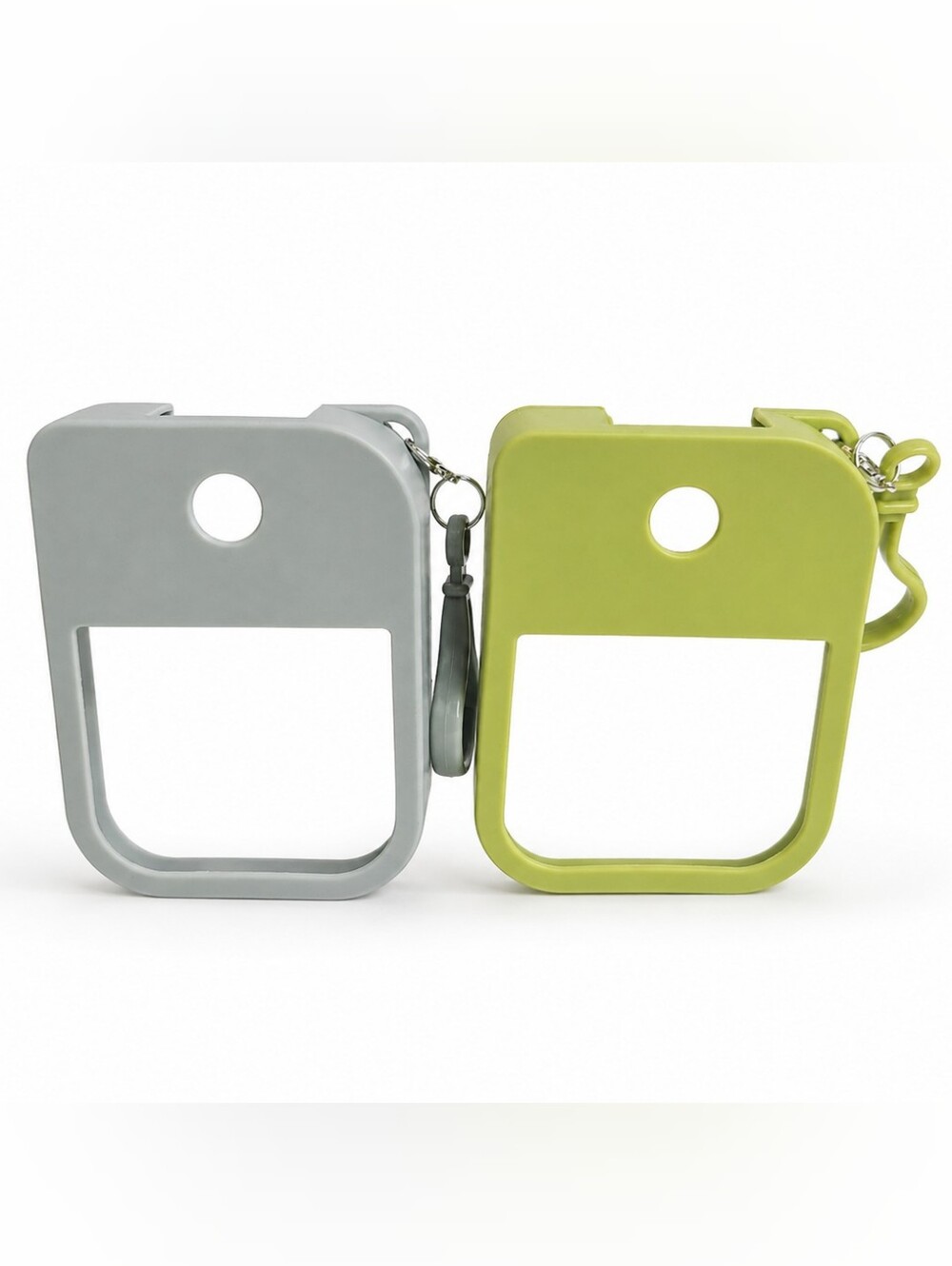 HAND SANITIZER SILICONE CASE GREY & PITACHIO 2-PIECES